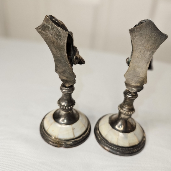 Vintage Letter Hand Note Clip Silver Plate Mother of Pearl Paris 1889 Berkeley - Picture 8 of 12